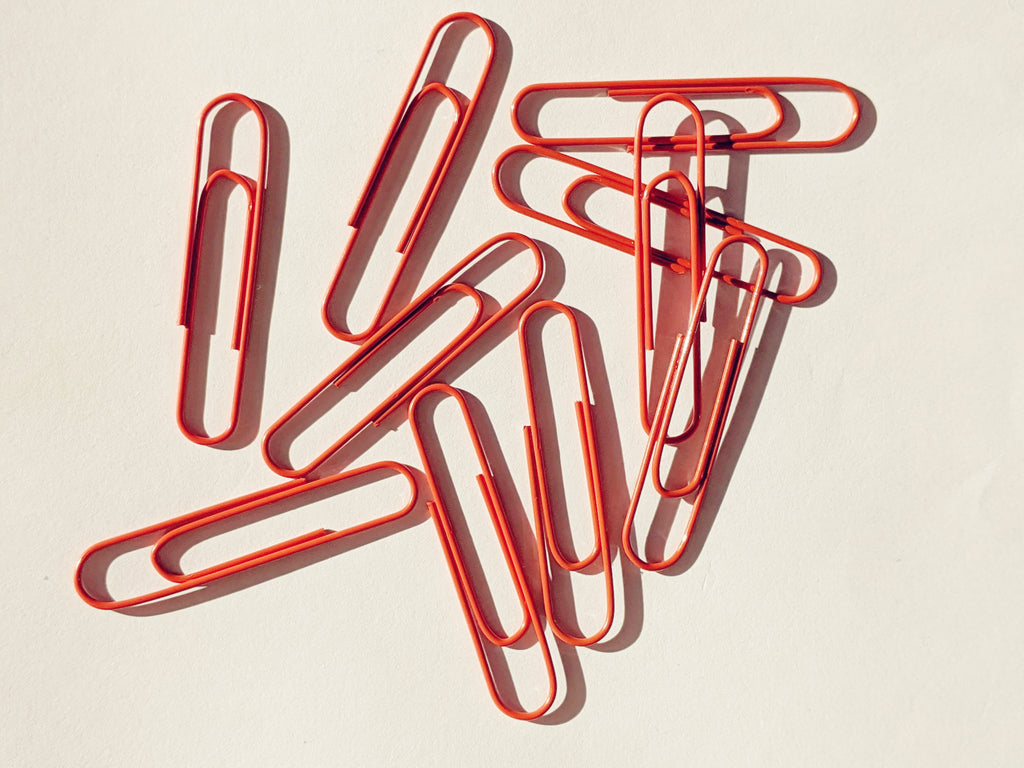 Red Paper Clips - 50mm - Pack of 10