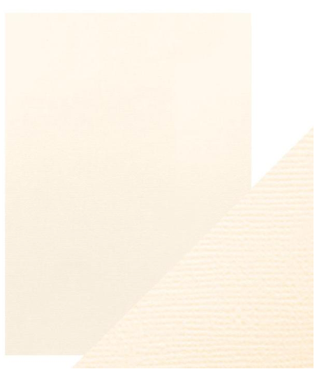 Craft Perfect A4 Texture Weave Card 10pk Ivory White
