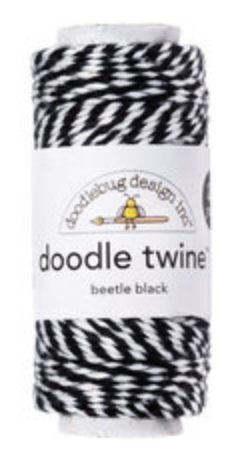 Beetle Black Doodle Twine Doodlebug Design