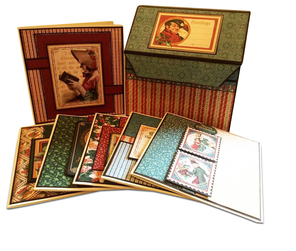 Christmas Carol Box of Cards PDF Tutorial
