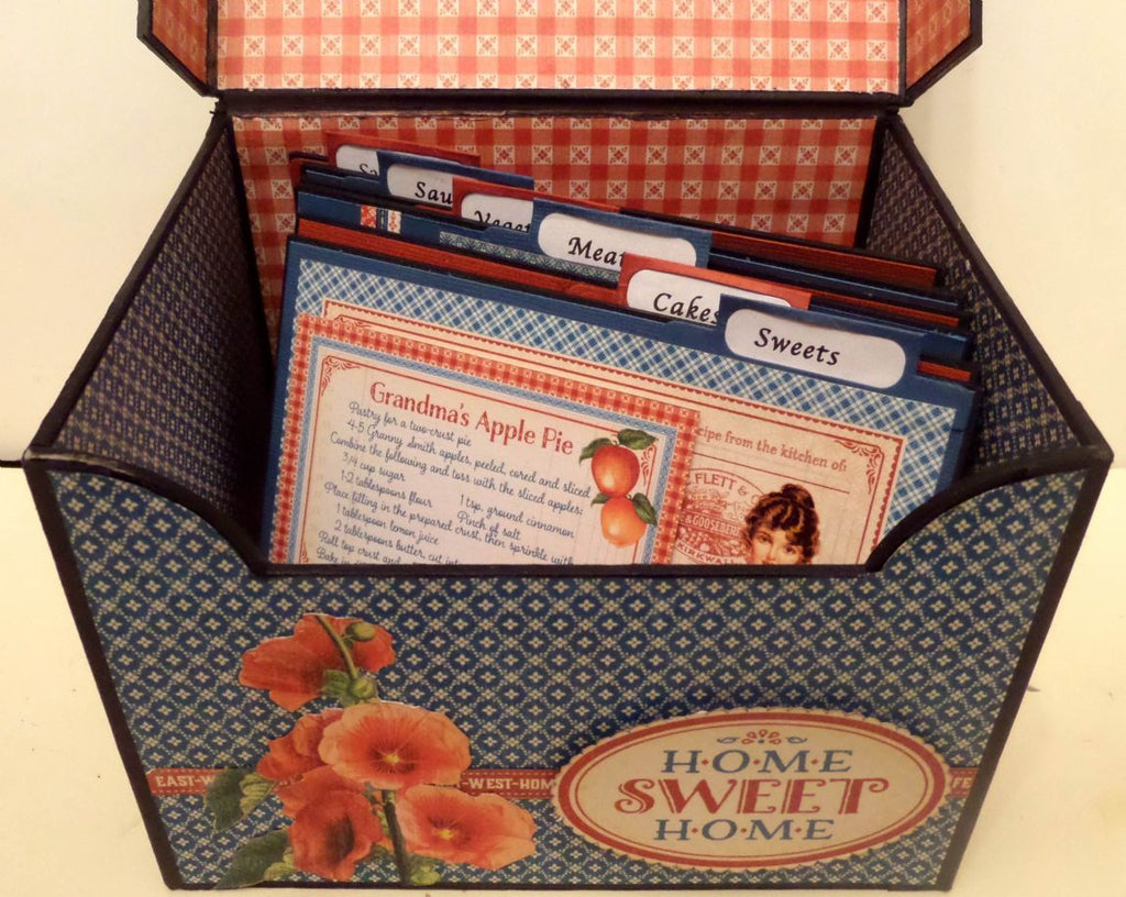 Home Sweet Home Recipe Box Project Sheet