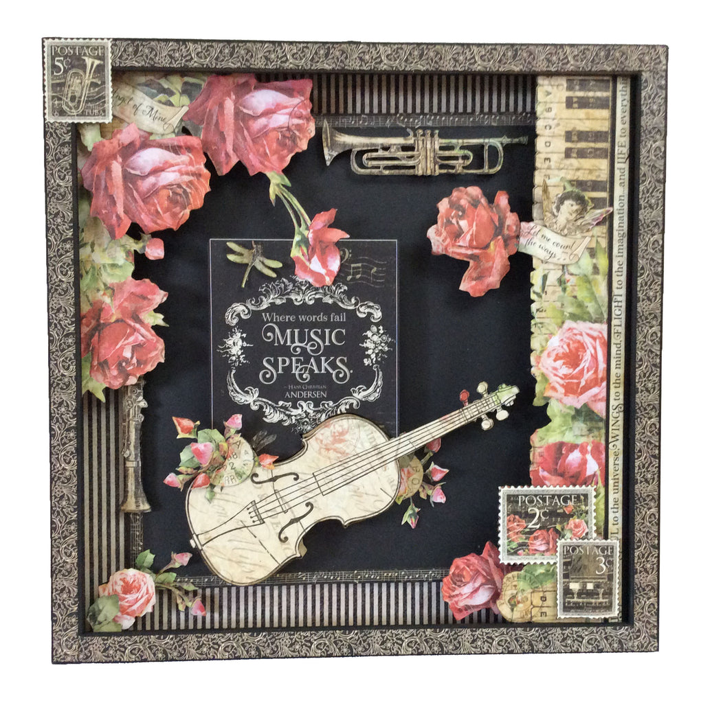 Love Notes 12 1/4" x 12 1/4" Box Frame My Creative Spirit 