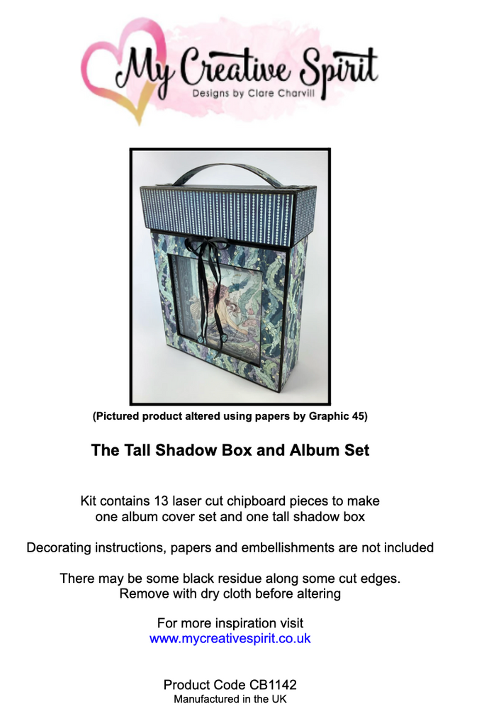 The Tall Shadow Box and Album Set Laser Cut Set
