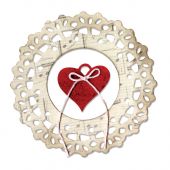 Doily, Jewel Heart Die Set Sizzix