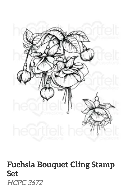 Fuchsia Bouquet Stamp Set Heartfelt Creations