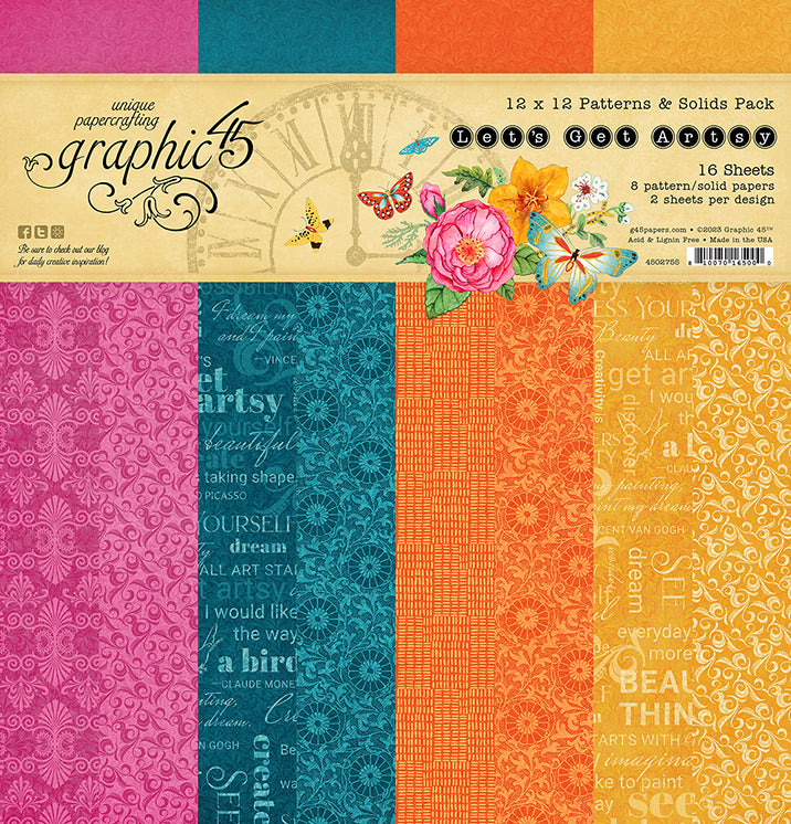 Let's get Artsy 12 x 12 Patterns and Solids Pack Graphic 45
