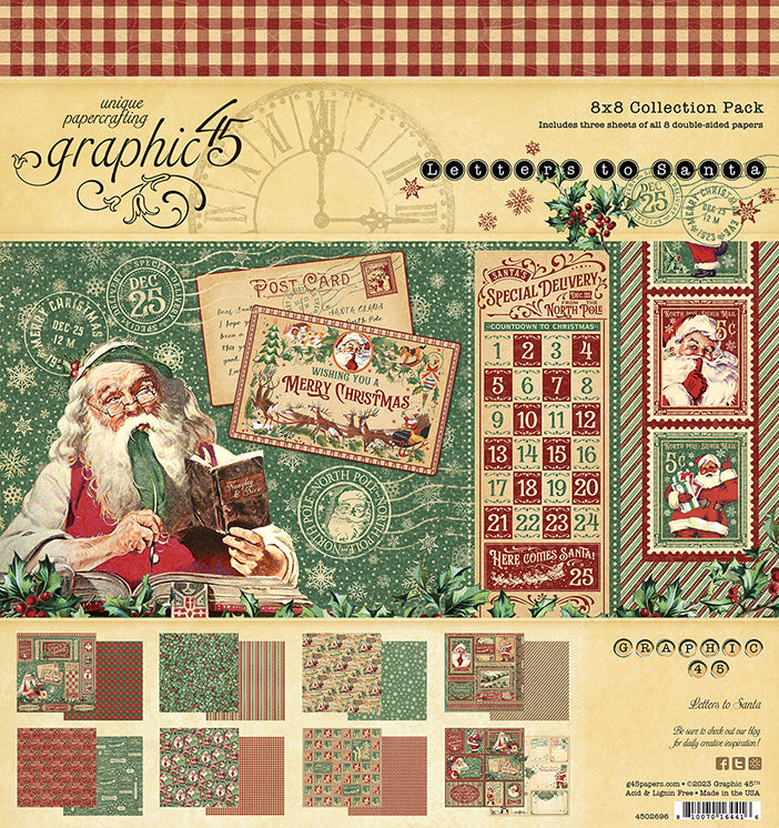 Letters to Santa 8 x 8 Pad Graphic 45