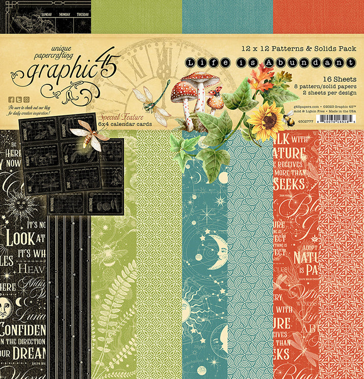 Life is Abundant 12 x 12 Patterns and Solids Pad Graphic 45