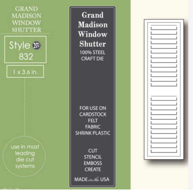 Grand Madison Window Shutter Die Memory Box