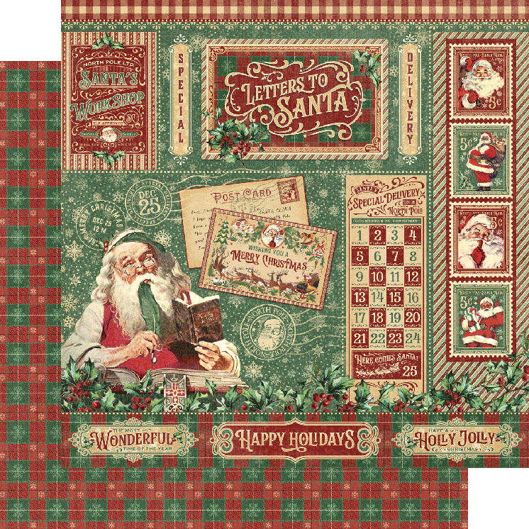 Letters to Santa 12 x 12 Collection Pack Graphic 45