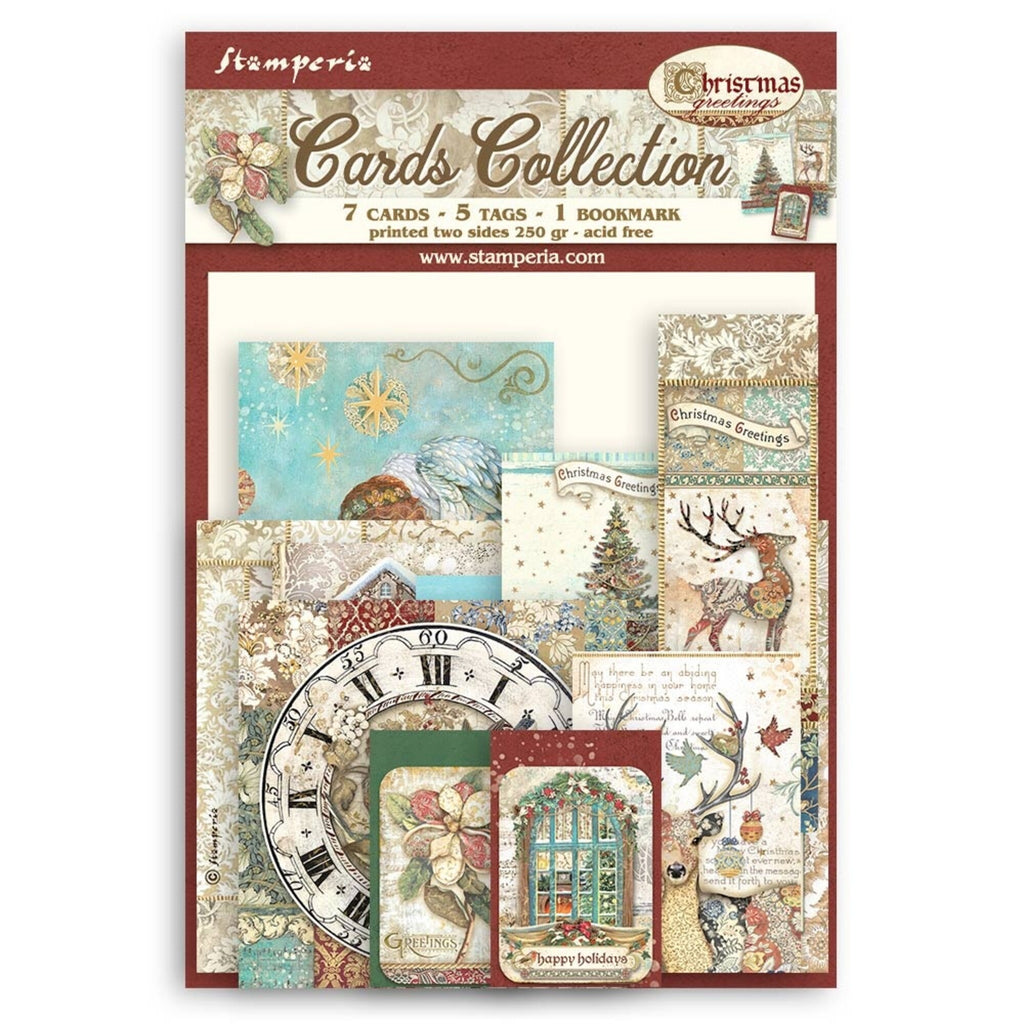 Christmas Greetings Cards Stamperia