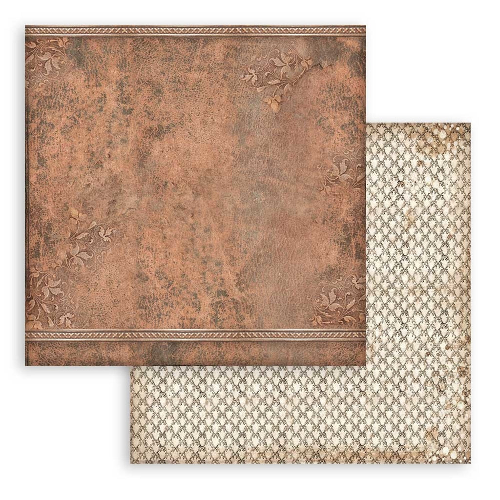 Vintage Library 8 x 8 Backgrounds Pad Stamperia
