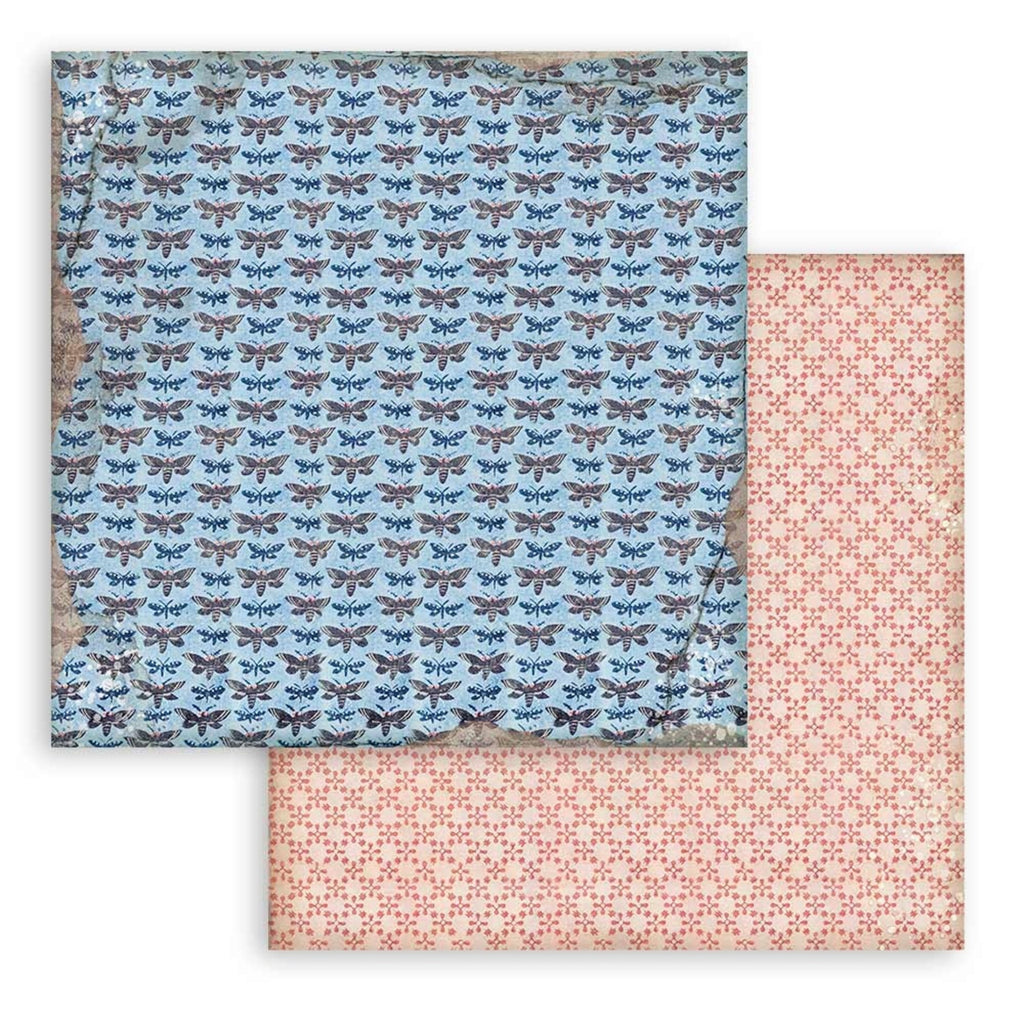 Vintage Library 8 x 8 Backgrounds Pad Stamperia