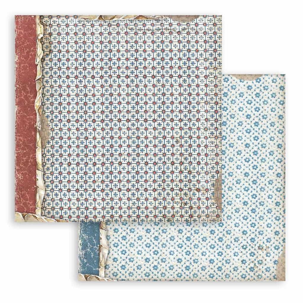Vintage Library 12 x 12 Backgrounds Pad Stamperia