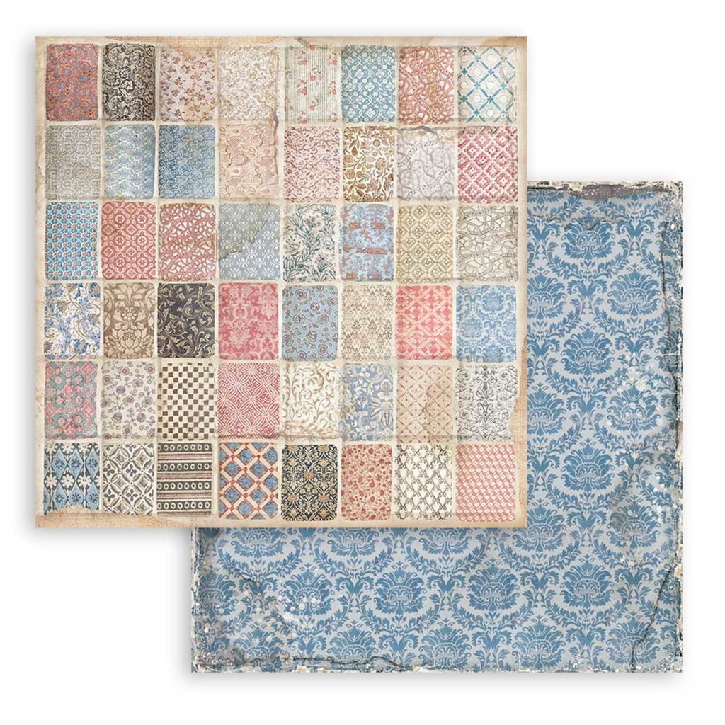 Vintage Library 8 x 8 Backgrounds Pad Stamperia