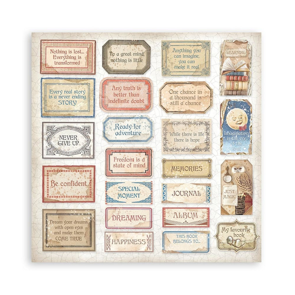 Vintage Library 12 x 12 Paper Pad Stamperia