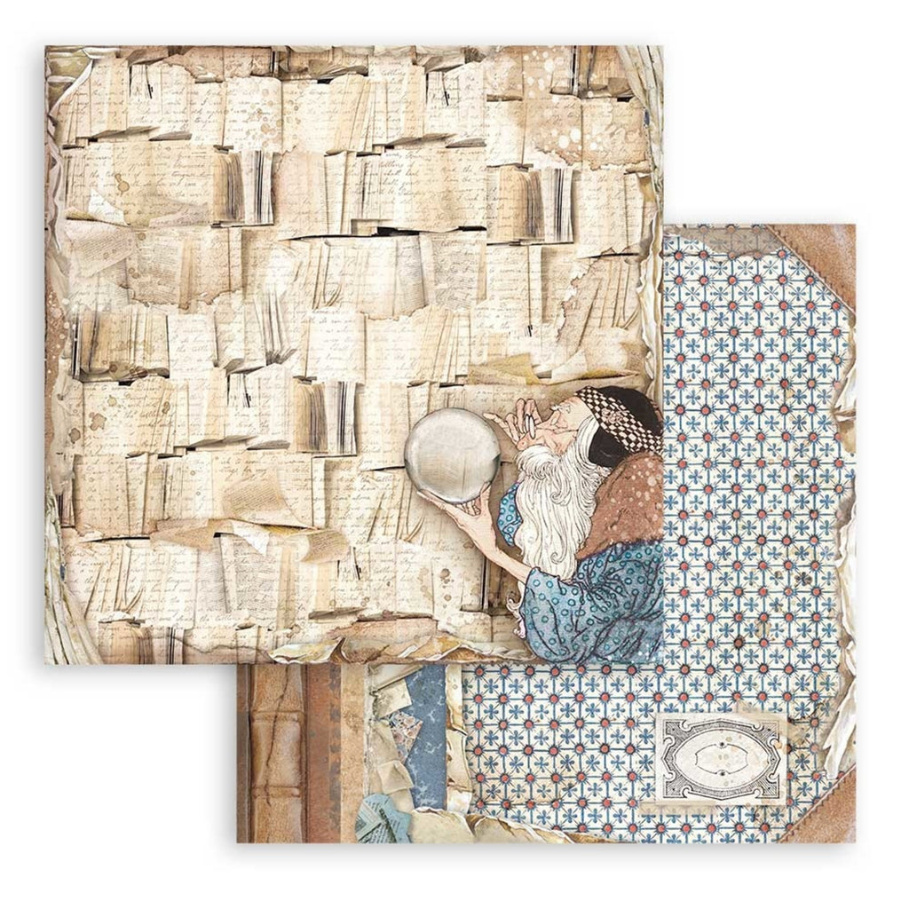Vintage Library 12 x 12 Paper Pad Stamperia