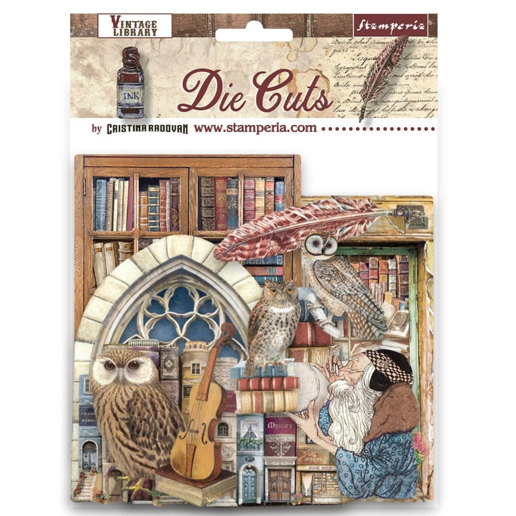 vintage Library Die Cuts Stamperia