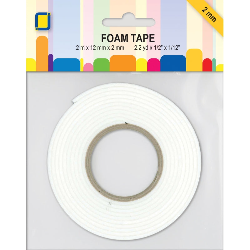 JEJE Foam Tape 2 mtr x 12 mm x 2 mm - White
