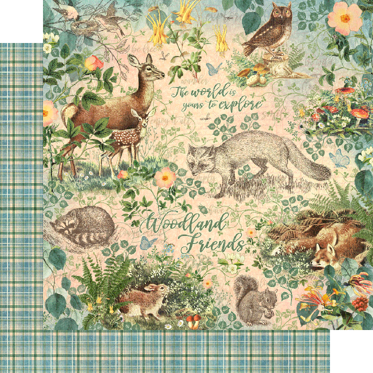 Woodland Friends 8 x 8 pad Graphic45