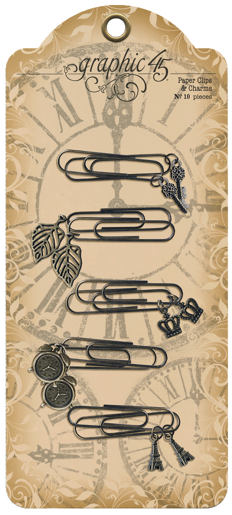 Metal Paper Clips and Charms Graphic 45 Staples