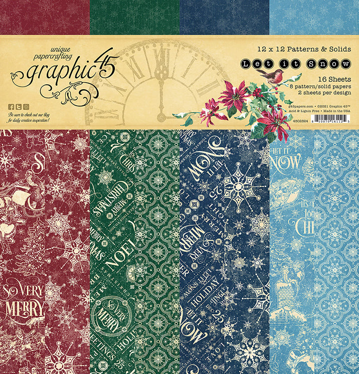 Let it Snow 12 x 12 Patterns and Solids Graphic 45