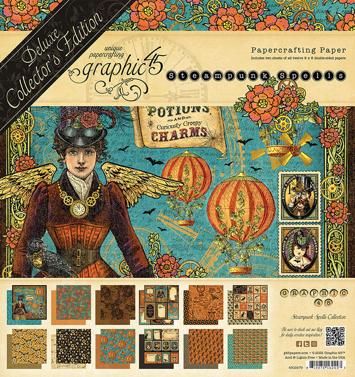 Steampunk Spells 8 x 8 Paper Pad Graphic 45