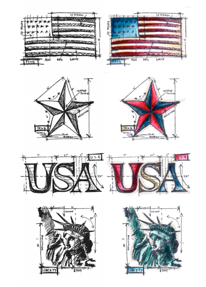 Americana Cling Stamp Tim Holtz