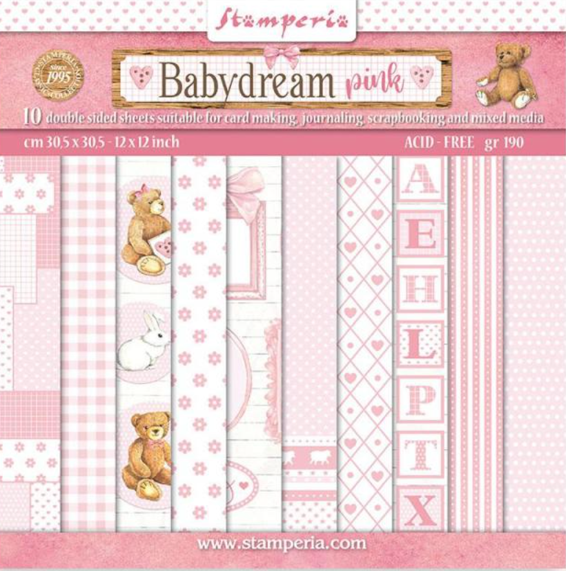 Babydream Pink 12 x 12 Stamperia