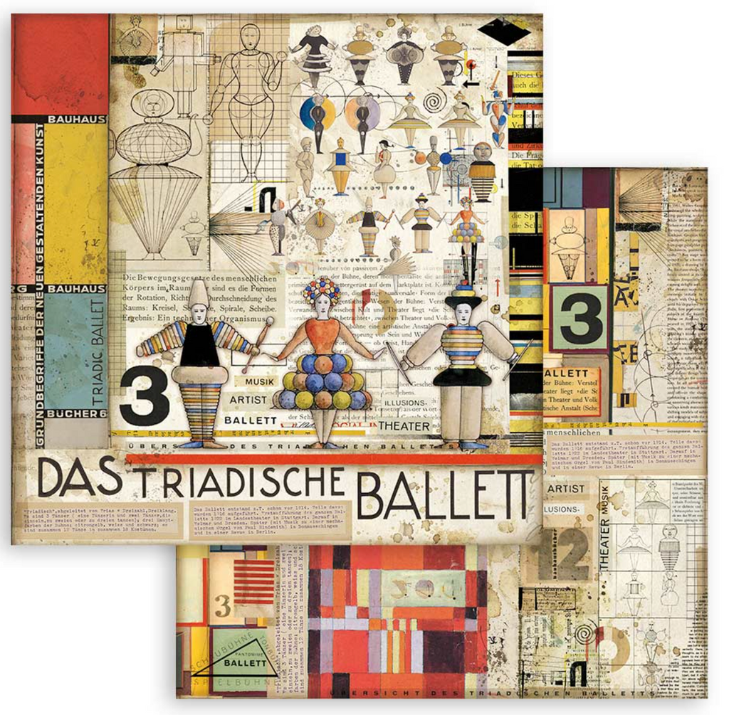 Bauhaus 8 x 8 Pad Stamperia