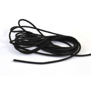 2mm Cord Elastic - Black - 1.5 metre
