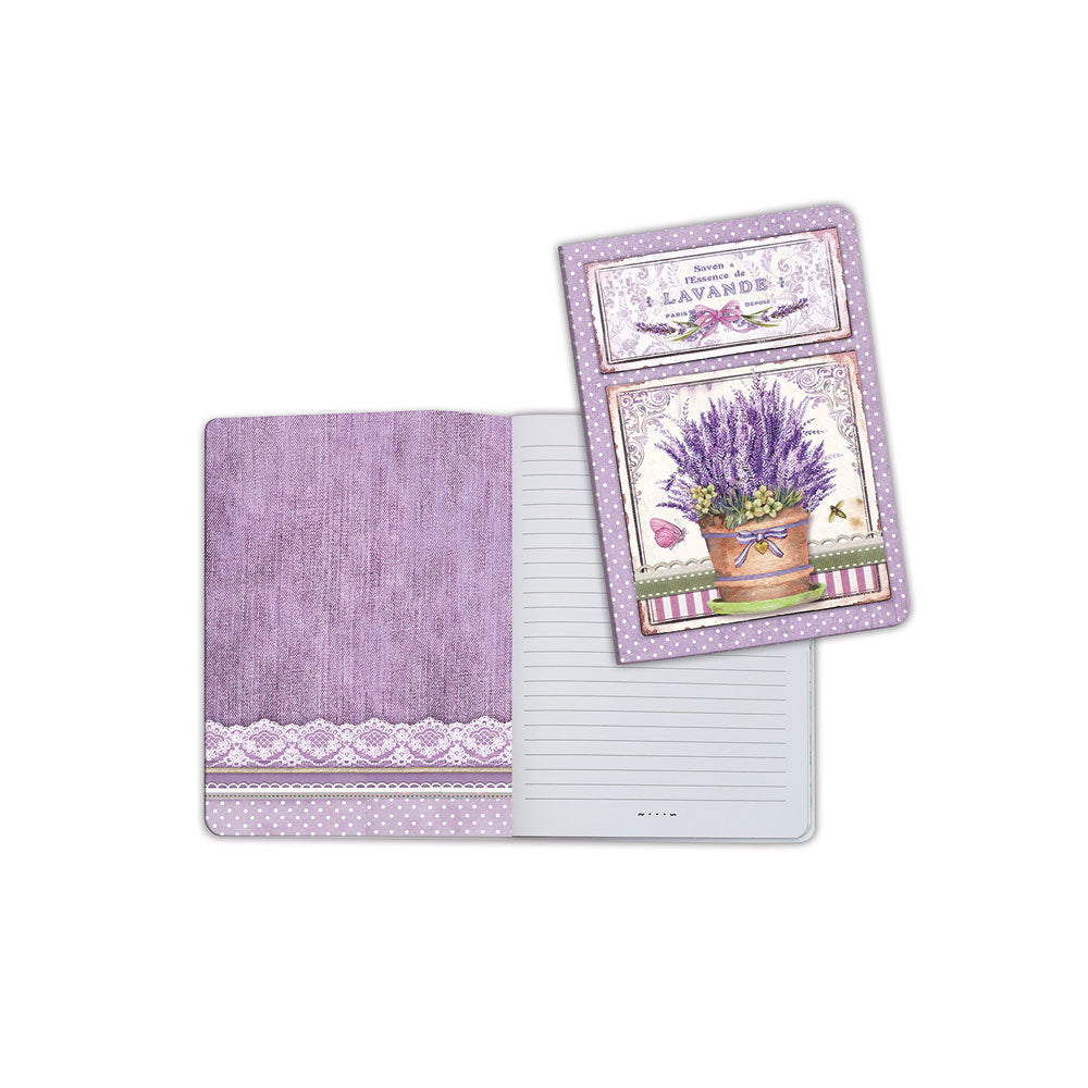 A5 Notebook - Vase of Lavender - Stamperia