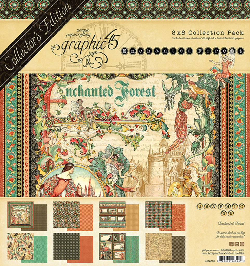 Enchanted Forest 8 x 8 Deluxe Collector's Edition Graphic 45