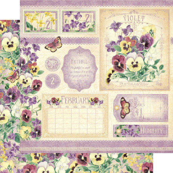 Flower Market 8 x 8 Paper Pad Graphic 45