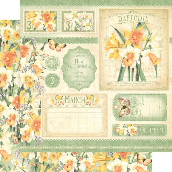 Flower Market 8 x 8 Paper Pad Graphic 45
