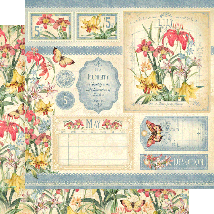Flower Market 8 x 8 Paper Pad Graphic 45