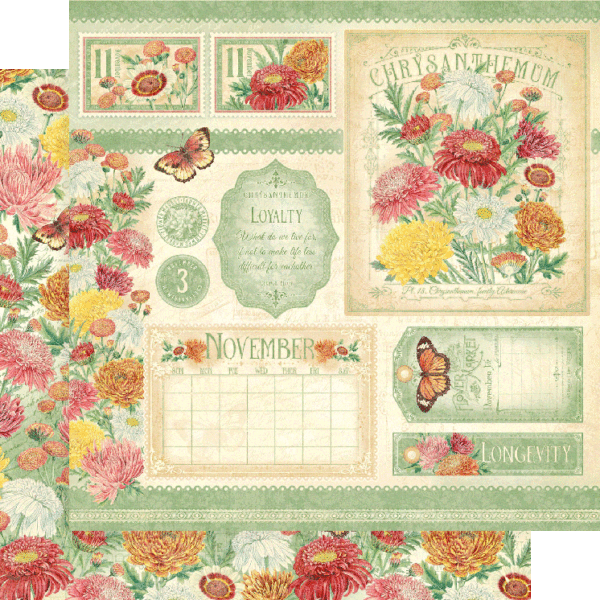 Flower Market 8 x 8 Paper Pad Graphic 45