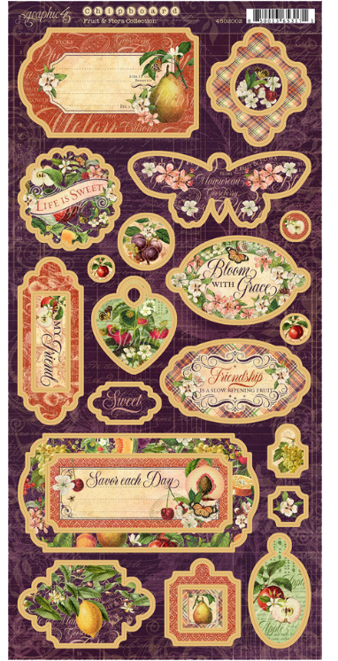 Fruit and Flora Chipboard