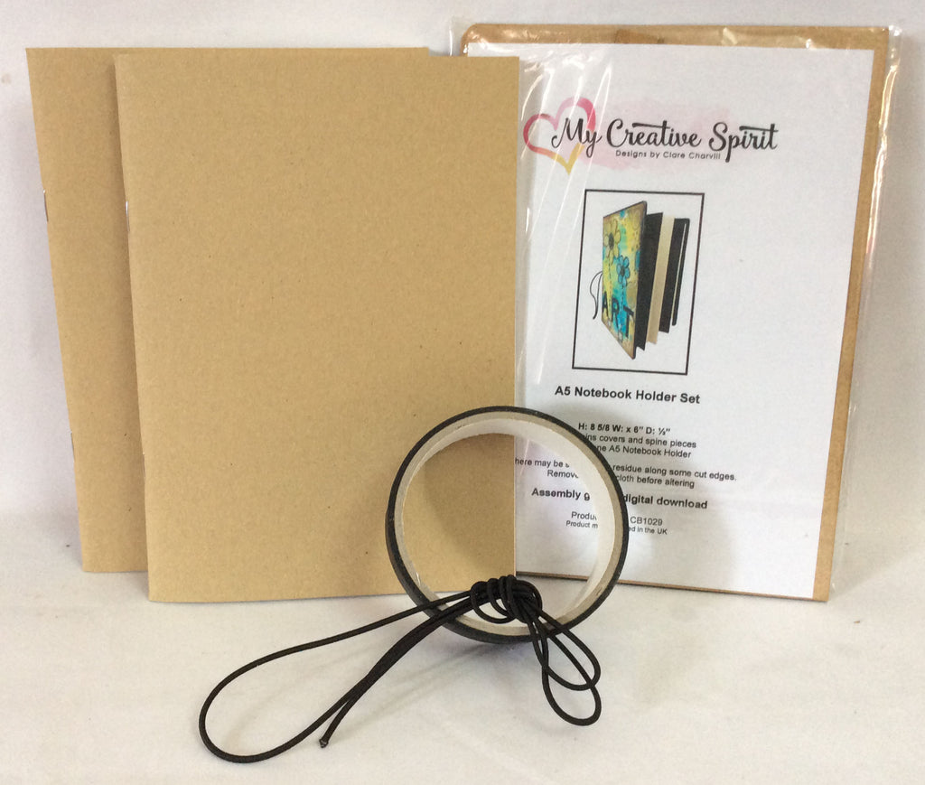 A5 Mixed Media Notebook Holder Bundle - Kraft