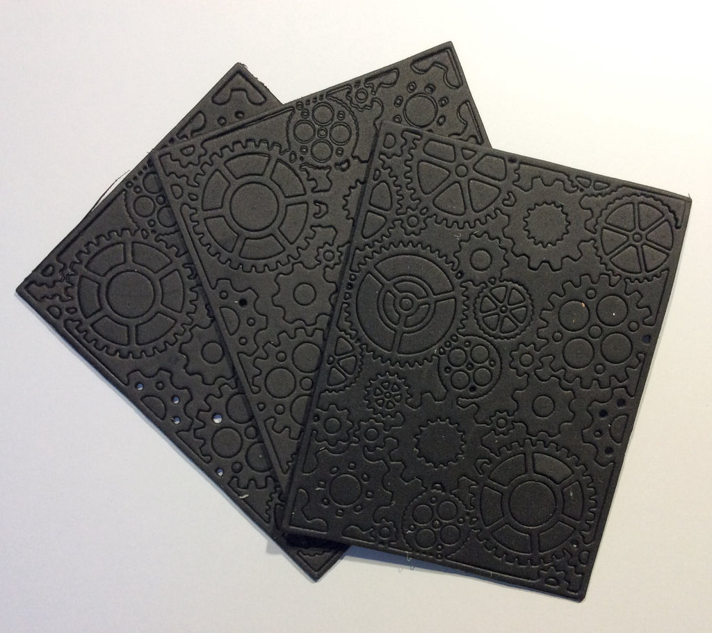 Black Foam Die Cut Cogs (3 pack)
