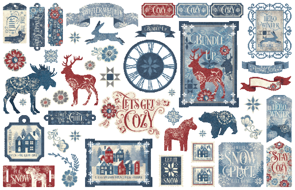 Let's Get Cozy Ephemera Assortment Graphic 45