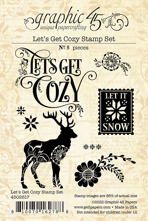 Let's Get Cozy Stamp Set Graphic 45