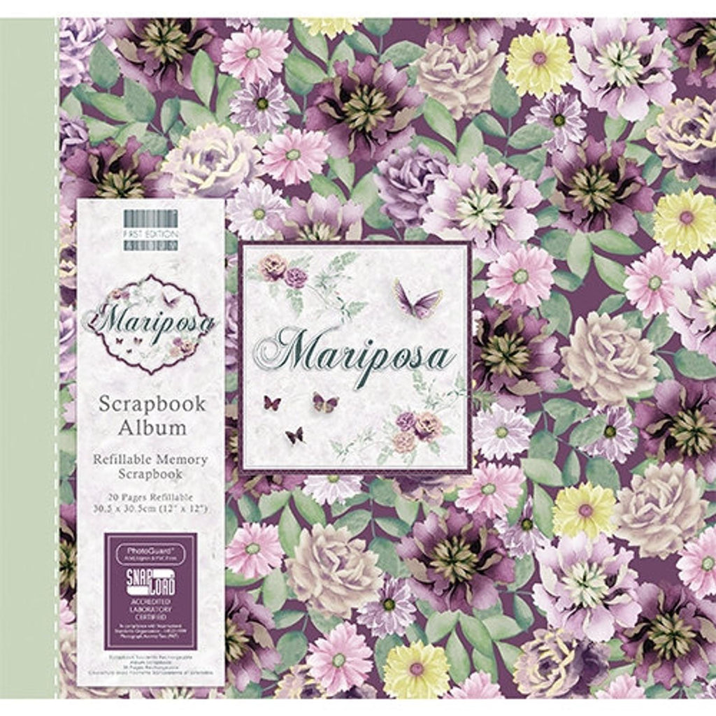 Mariposa 12"x 12" Scrapbook Album - Flowers