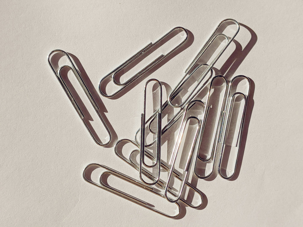 Silver Paper Clips - 50mm - Pack of 10