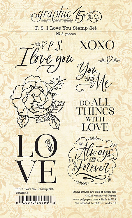 P.S. I Love You Stamp Set Graphic 45