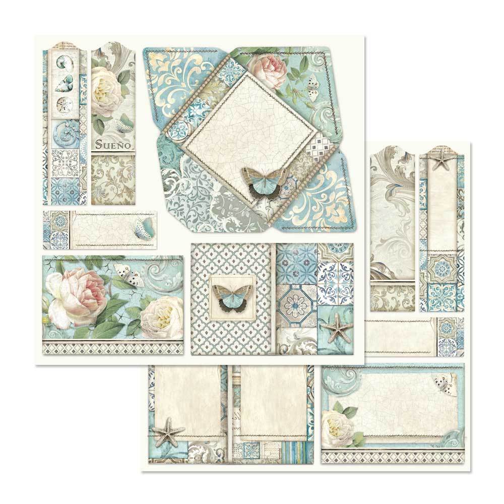 Azulejos De Sueno 12 x 12 by Stamperia