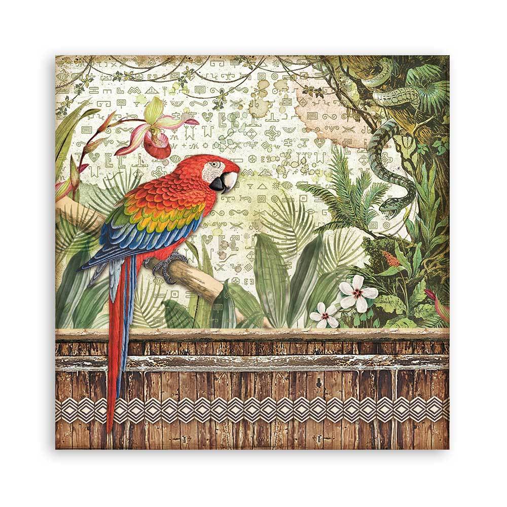 Amazonia 8 x 8 Paper Pad Stamperia