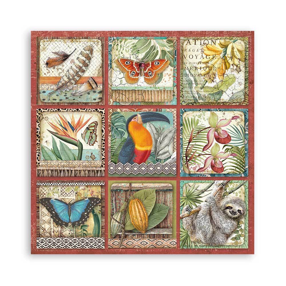 Amazonia 8 x 8 Paper Pad Stamperia