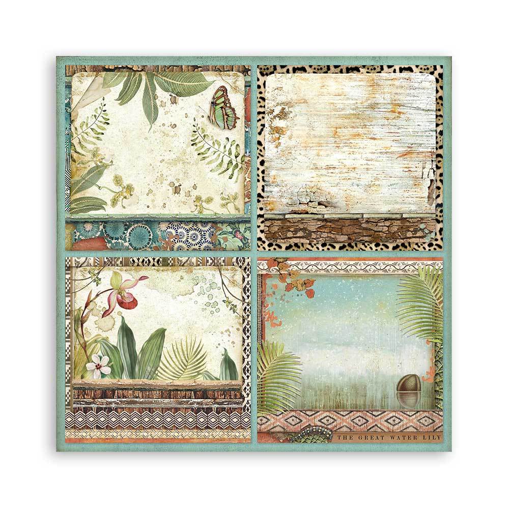 Amazonia 8 x 8 Paper Pad Stamperia