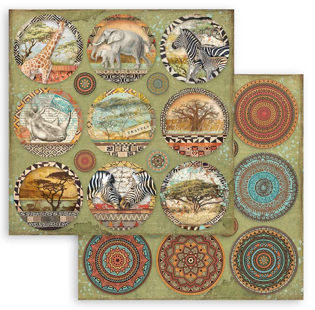 Savana 8 x 8 Paper Pad by Stamperia